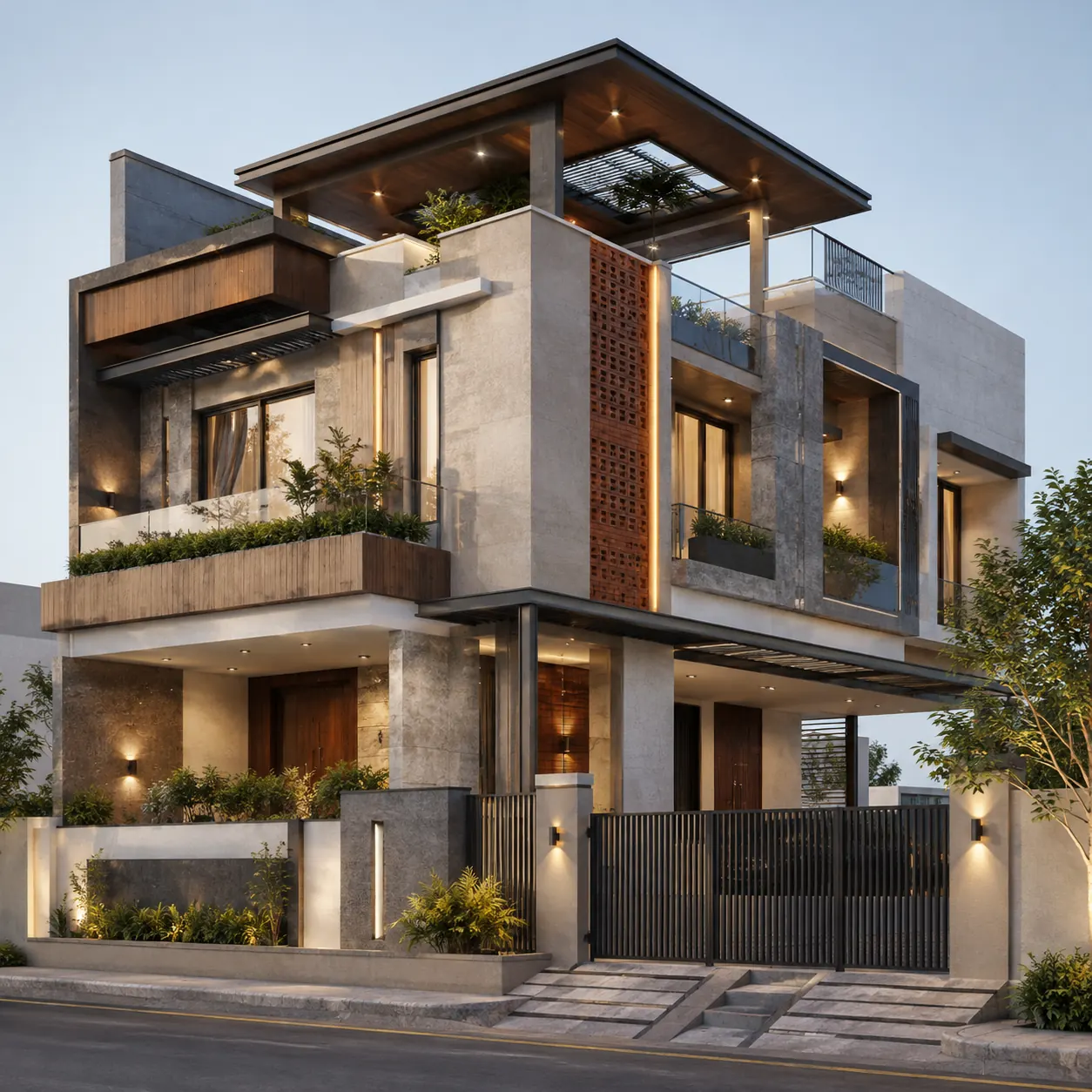 Modern home exterior design